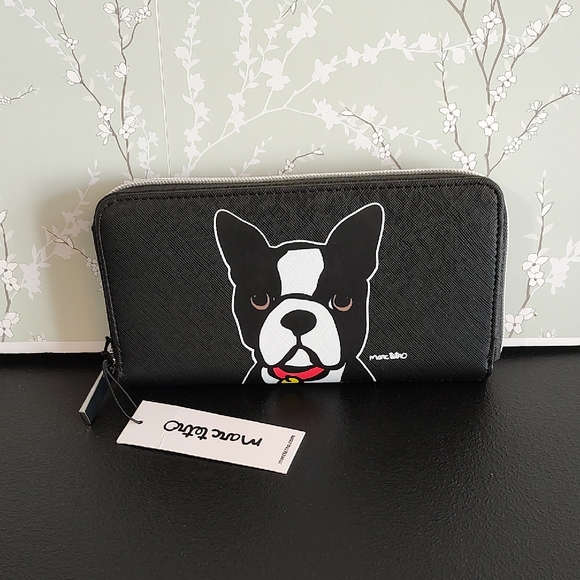 Marc Tetro Boston Terrier Wallet - Picture 1 of 4